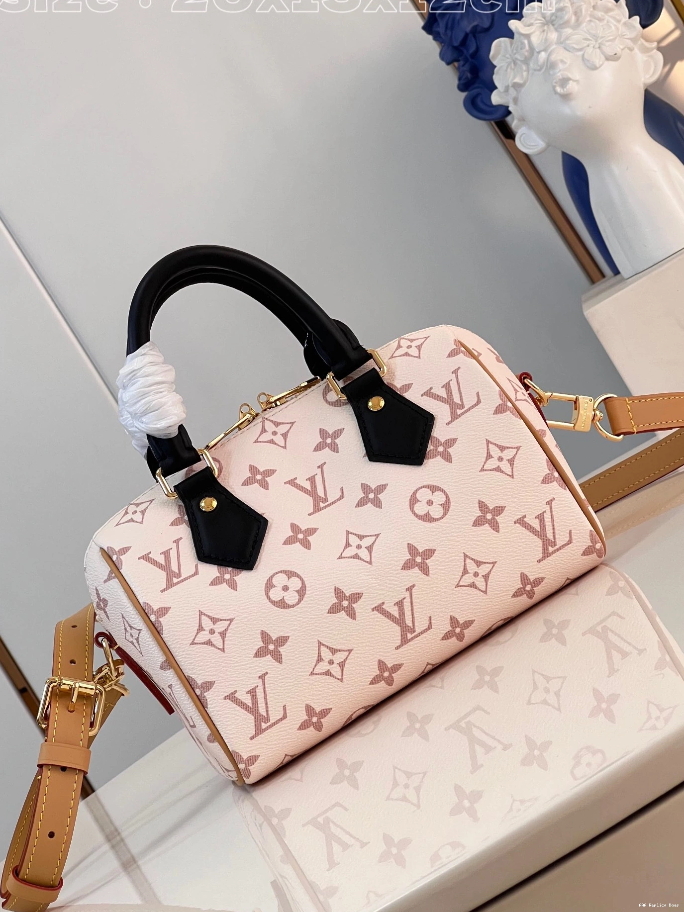 Aaa replica bags SPEEDY VUITTON 20 BANDOULIÈRE LOUIS 0808